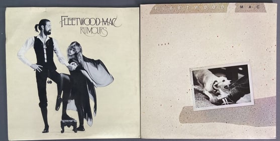 Vinyl Records Fleetwood Mac Tusk & Rumours Tusk, Warner Brothers 2HS 3350, 1979. Two record album,