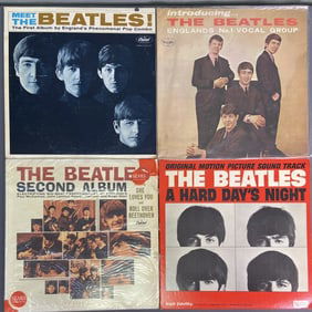 Vinyl Records Beatles Set of Four Introducing the Beatles, Vee-Jay Records VJLP