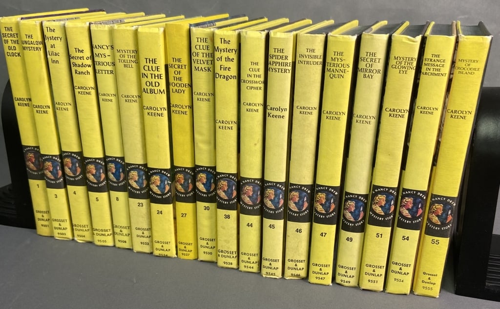 Nancy Drew Book Set Eighteen Volumes Set of 18 Nancy Drew books by Carolyn Keene, published by (1 of 10)