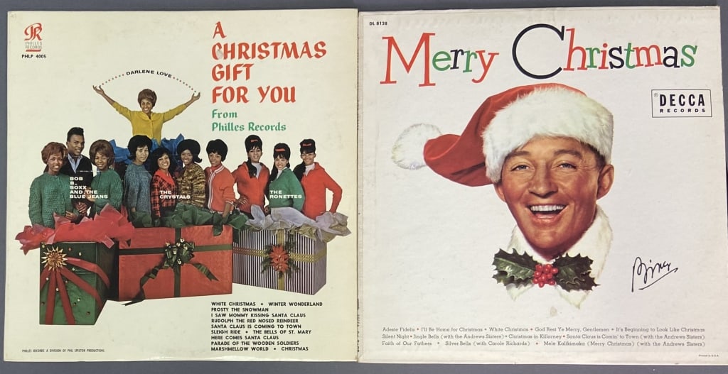 Vinyl Records Christmas Phil Spector Bing Crosby A Christmas Gift for You Phillies Records (1 of 9)