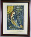 Marc Chagall Signed Lithograph The Wedding Matted and framed. Frame size 31 x 25