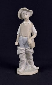 Lladro Procelain Figurine 4809 Gone Fishing Matte
