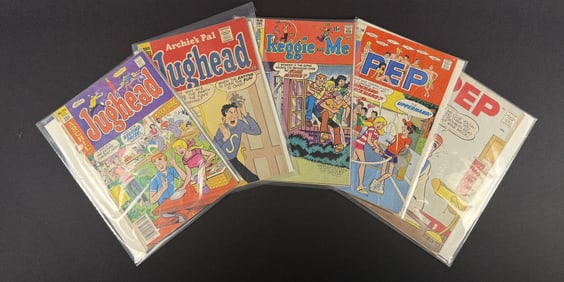 Vintage Archie Comics Lot Jughead Pep Reggie Reader copies with light to heavy wear including