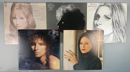 Barbara Streisand Vinyl Records Lot of 5 PC 32801The Way We