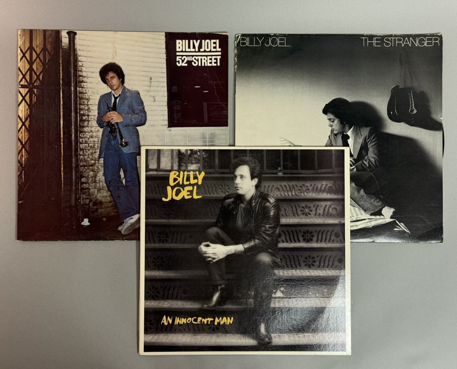 Billy Joel Vinyl Records Lot of Three FC 35609 52nd Street. Some wrinkles and edge wear on sleeve. (1 of 9)