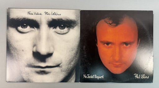 Phil Collins Vinyl Records Face Value No Jacket Required