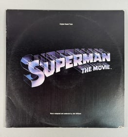 Superman The Movie Original Soundtrack Vinyl LP Double Album Gatefold. Notch bottom right.