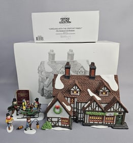 Department 56 Inc Dickens Village Series Ashbury Inn  Inn has a crack/hole in roof, 7 inches tall.