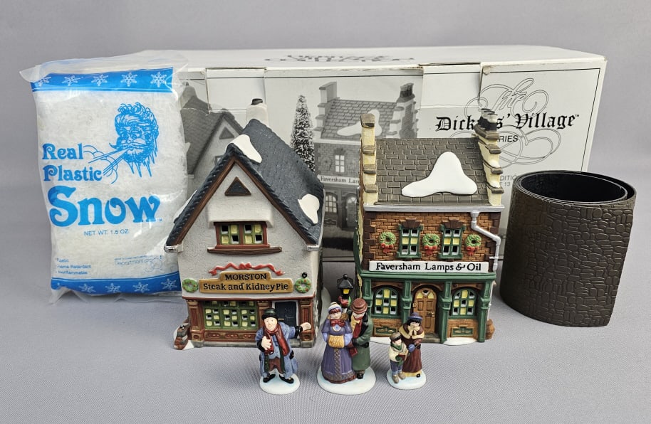 Department 56 Dickens Village Series Start a Tradition Set: Tradition Set Set is not complete. Chip to corner of one building. Please see images for details regarding the condition.