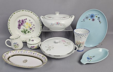 Floral Ceramic and Fine China Dinnerware Inc Delftware