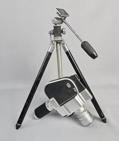 Zoomex Movie Camera with Angenieux Paris Lens & Tripod  Untested.