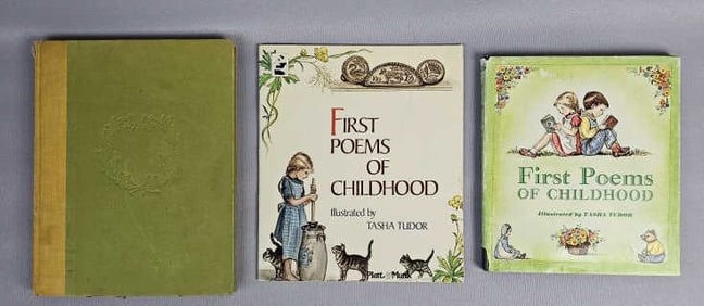 Vintage Trio of Tasha Tudor Poem Books Wings from the Wind Copyright 1964 by Tasha Tudor