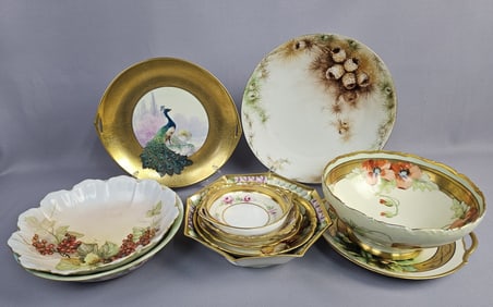 Vintage Hand Painted Mixed Dishes Bowls & Serving Bowls
