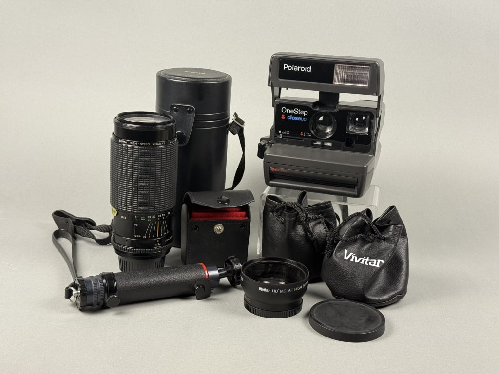 Photography Mixed Lot Polaroid Sigma Lens Vivitar Converters and filters. (1 of 10)