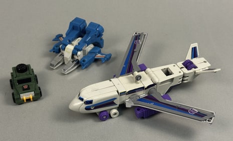 Vintage G1 Transformers Octane Brawn Topspin Missing weapons, attachments and any accessories.