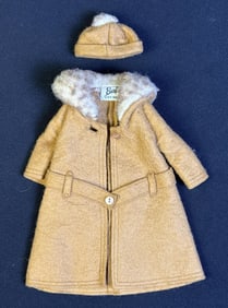 Vintage Barbie Outfit Its Cold 819 Coat and hat. Good condition. No holes, tears or stains.