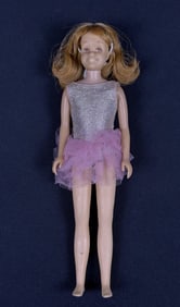 Vintage Barbie Skooter Doll Red Hair With skipper ballet class dress