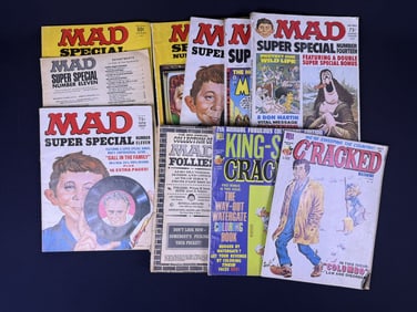 Vintage Mad Super Special & Cracked Magazines 10 issues see photos for included items.