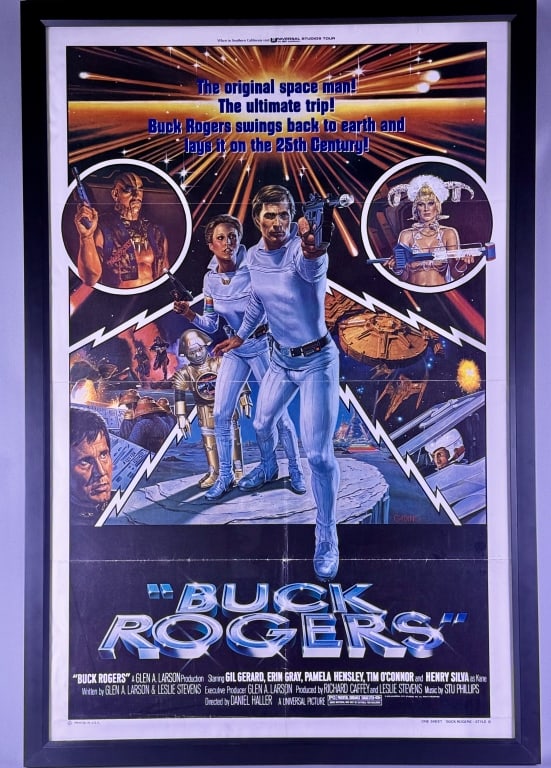 Buck Rogers Original One Sheet Movie Poster Style B. Framed. Originally folded. See photos for (1 of 9)
