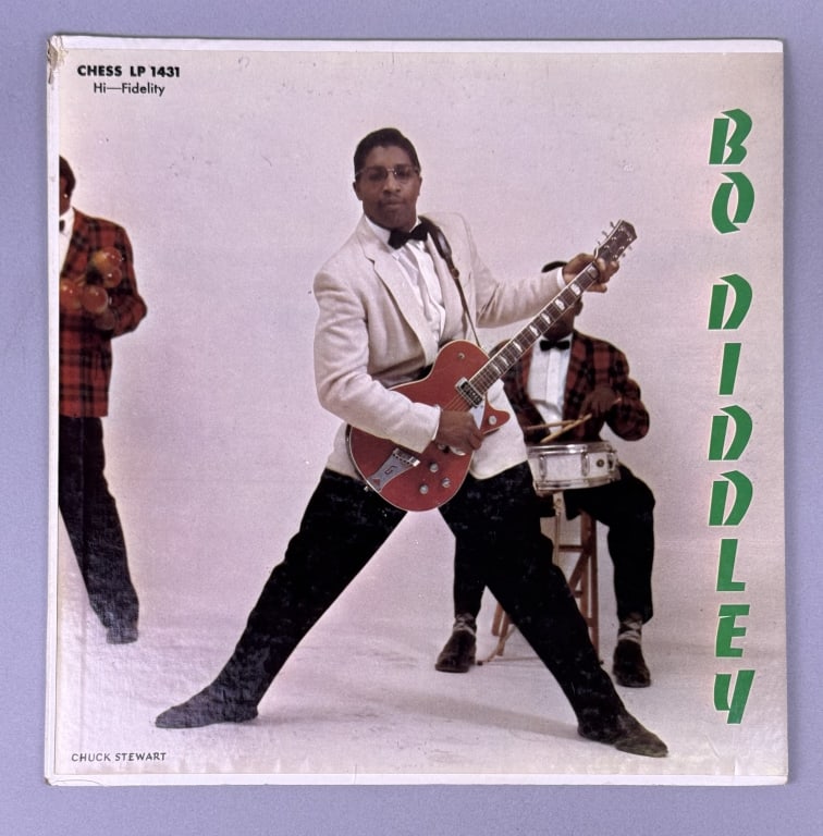 Vintage Bo Diddley Vinyl Record LP Chess LP 1431original pressing without numbers on labels.: Chess LP 1431original pressing without numbers on labels. Vinyl sold untested.