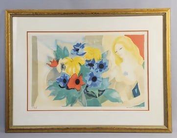 Georges Lambert La Fleur Signed Lithograph Numbered 120/275 with COA