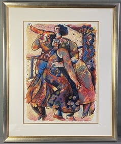 Theo Tobiasse Signed Serigraph Le Ceil est Etroit Serigraph of Le Ceil est Etroit Entre les Vagues