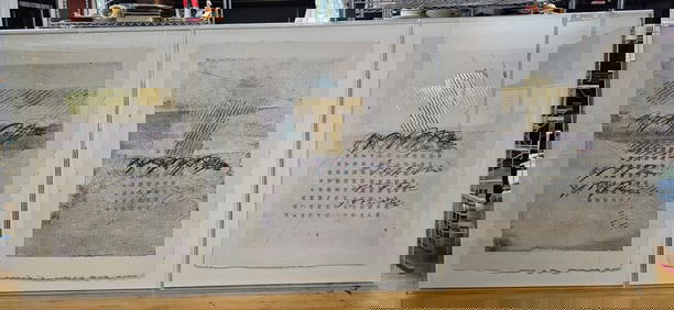 A Triptych of Contemporary Mixed-Media Artworks