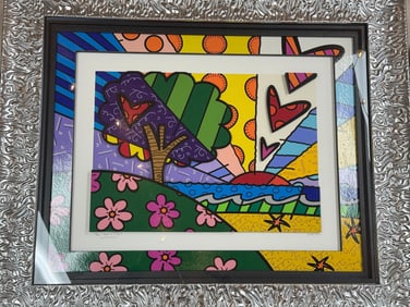 Romero Britto, 'New Horizon, ' Limited Edition Serigraph COA
