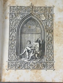 Johann Wolfgang von Goethe's Faust, Illustrated by Engelbert Seibertz, 1854, Half-Leather Binding