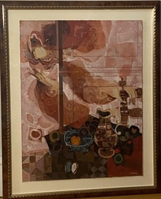 Sunol Alvar Serigraph Spirit of the Table Signed L'Espirit de la Table (The Spirit of the Table)