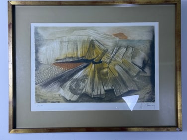 Rene Carcan, 'Confidence, ' 1970, 8-Color Etching, Numbered 93/135