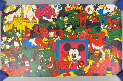 Wally Wood Disneyland Memorial Orgy Lithograph, circa 1967-1970s