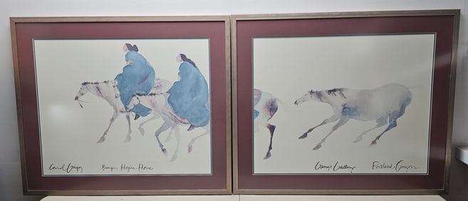 A Pair of Carol Grigg 'Bringing Hejira Home' Framed Prints