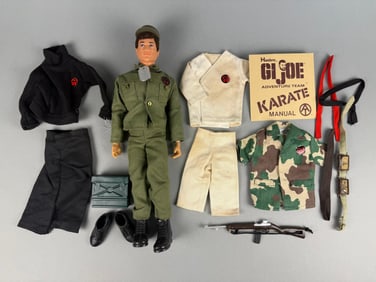 Vintage G.I. Joe 'Man of Action' Figure with Adventure Team Accessories