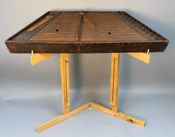 Vintage Hammered Dulcimer with Stand and Mallets