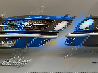 1965 Ford Mustang Pony Front End Wall Shelf and a Mustang Script Emblem