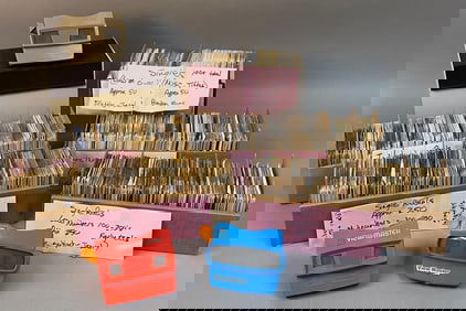 A Large Collection of Vintage View-Master Items, Including Three Viewers, Storage Case, and Over