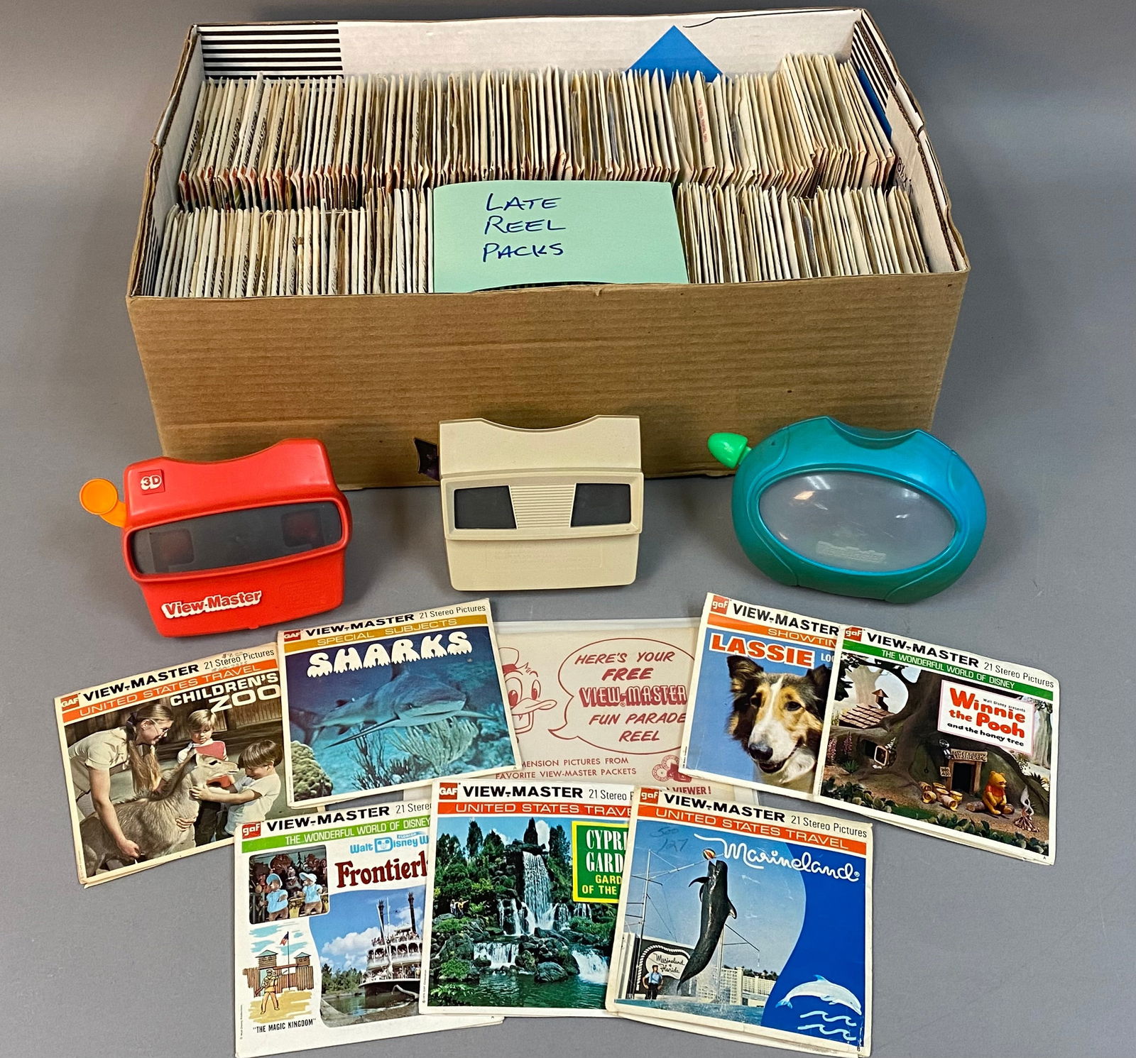 A Collection of Vintage View-Master Viewers and Reels (1 of 5)