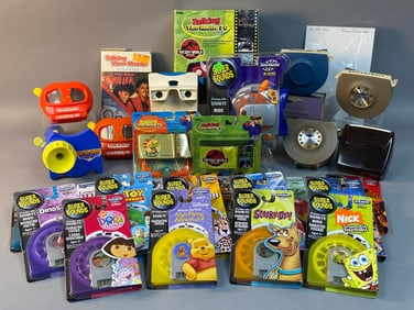 A Collection of View-Master Viewers, Projectors, and Reels, Spanning Eras