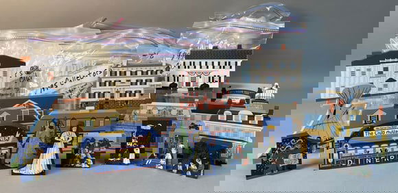 Collection of The Cat's Meow Village Wooden Miniatures