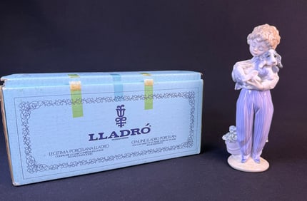 Lladro 'My Buddy' Figurine, No. 7609, Collectors Society 1989, with Original Box