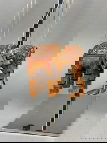 Vintage Indian Wooden Elephant Marionette