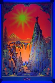 Vintage Garden of Eden Psychedelic Blacklight Poster