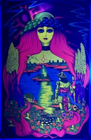 Virgin Waters Blacklight Poster by Petagno for Saladin Productions, 1971