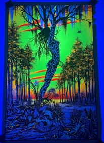 Swamp Mirage Blacklight Poster by AA Sales Inc.