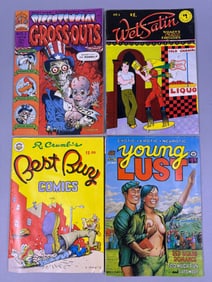 Four Vintage American Underground Comix, including R. Crumb's Best Buy Comics