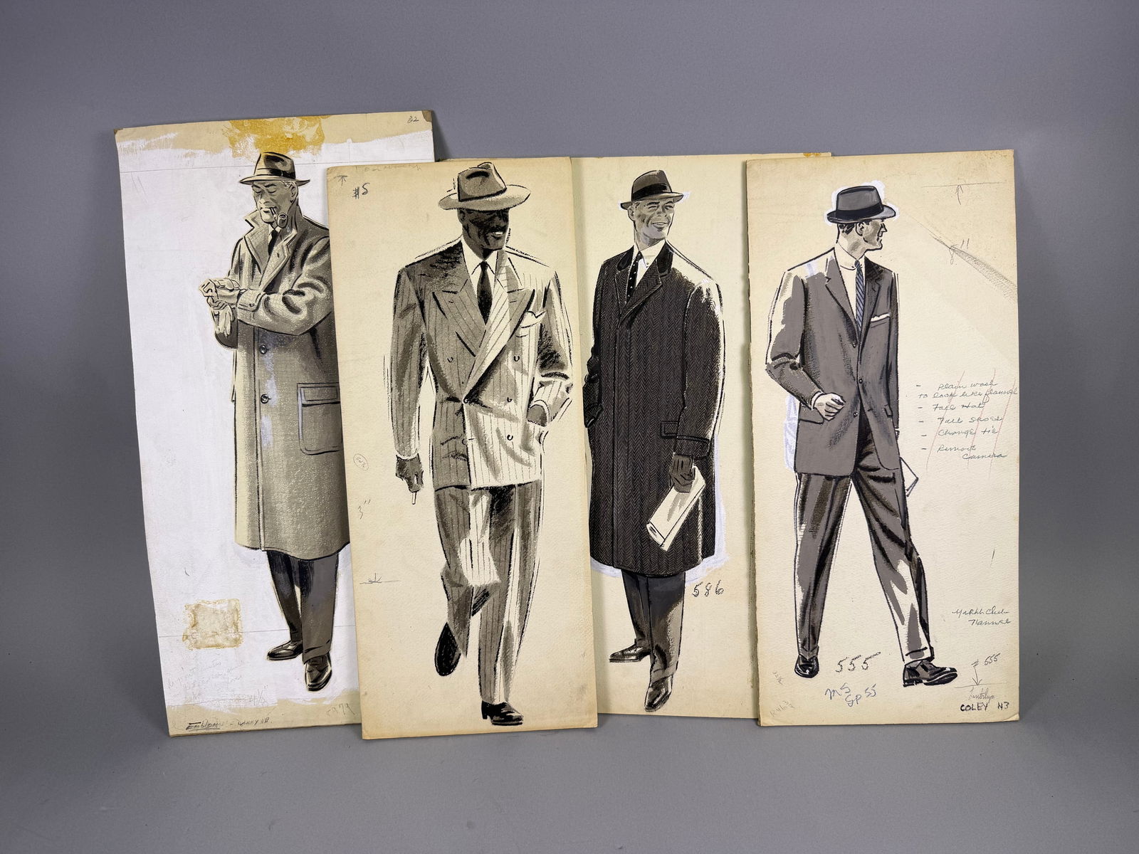 A Group of Mid-20th Century Men's Fashion Illustrations (1 of 7)
