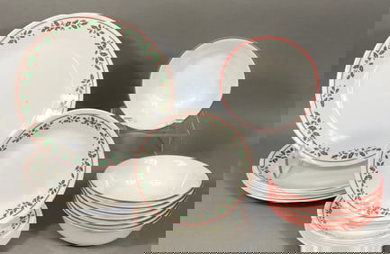 Corelle Winter Holly Dinnerware Set