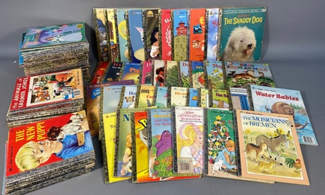 A Collection of Vintage Little Golden Books and Golden Books by Western Publishing