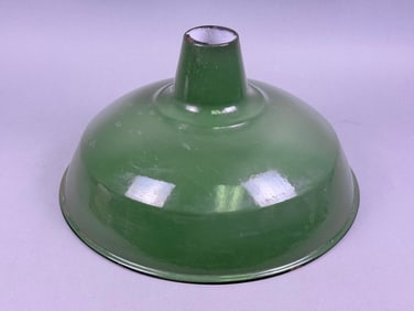 Industrial Green Porcelain Enamel Light Shade
